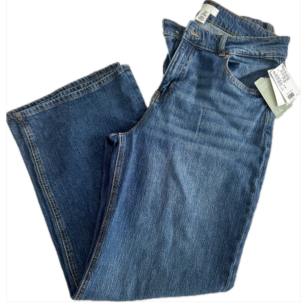 H&M Women’s High Wide Leg Denim - 14